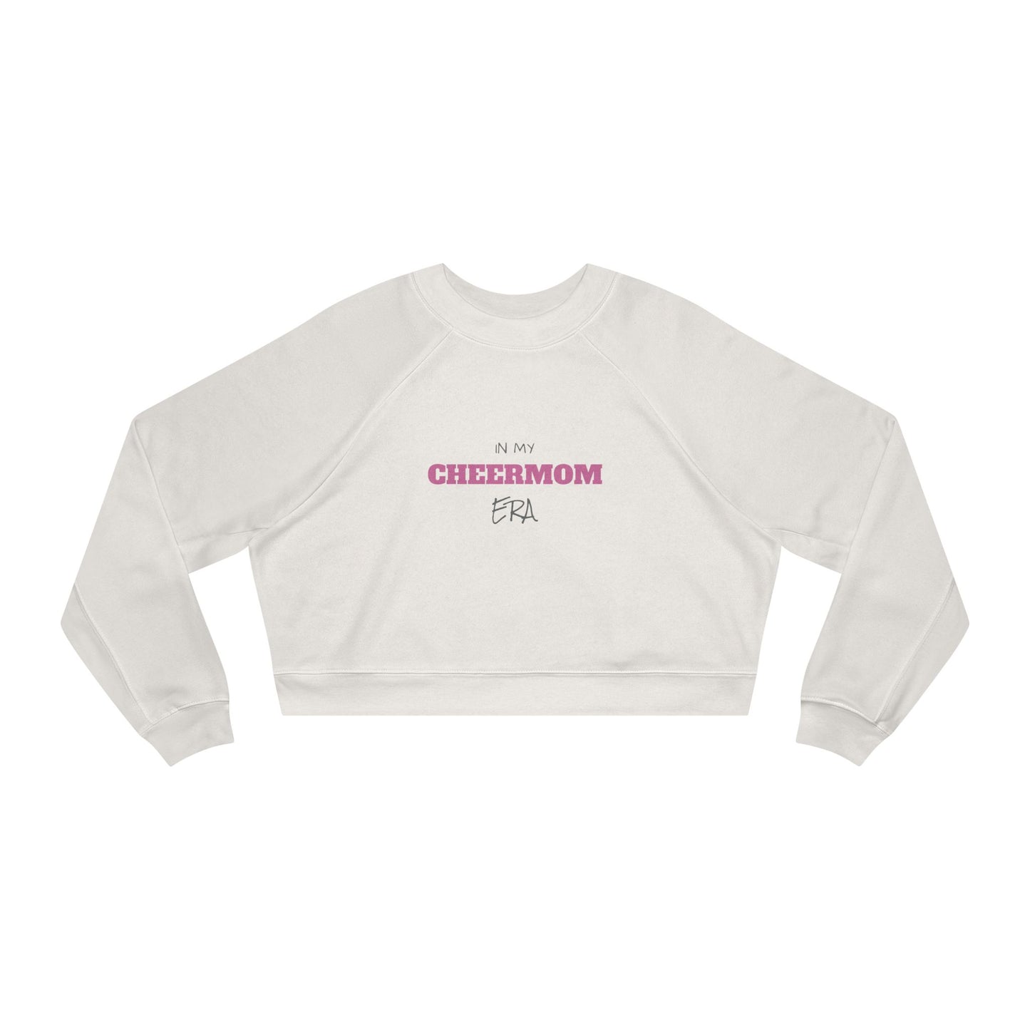 In My Cheer Mom Era Cropped Fleece Pullover