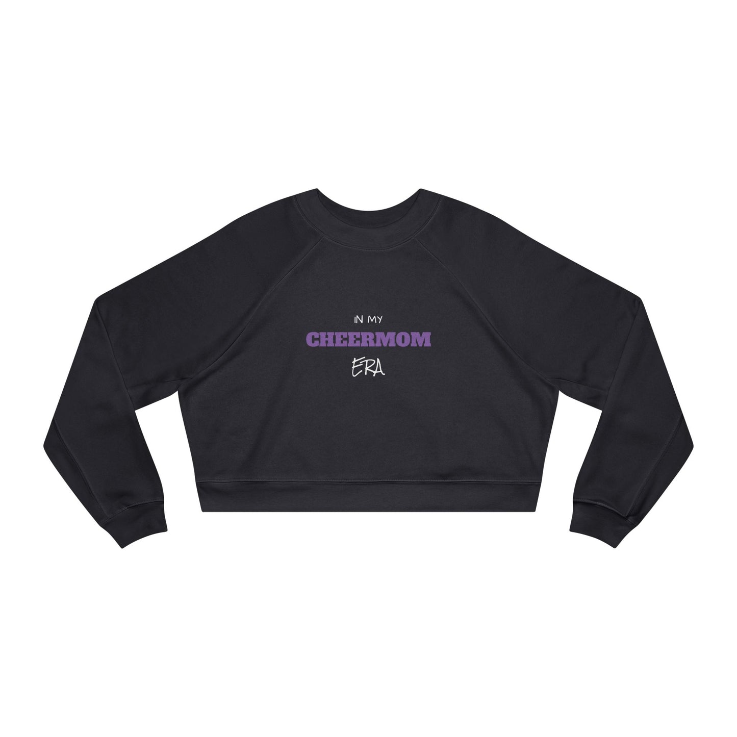 In My Cheer Mom Era Cropped Fleece Pullover